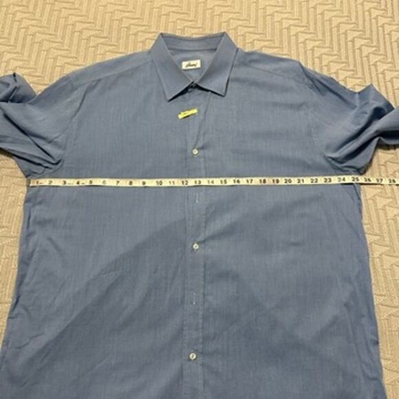 Brioni blue button down size 17.5 - Picture 6 of 8